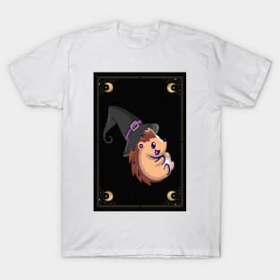 witchy hedgehog halloween T-Shirt